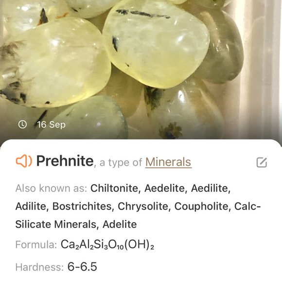 2/$20, Light Green Prehnite Necklace, Genuine Tumbled Gemstone Bar Pendant - Picture 9 of 10